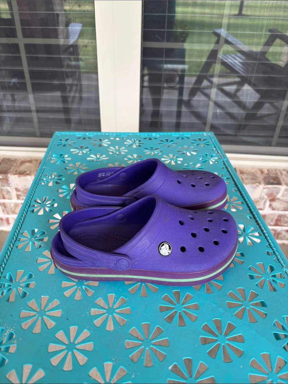 Crocs‎ Purple Crogman Kids Clogs Shoes